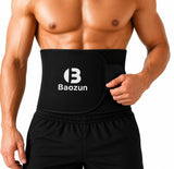 Baozun Sweat Slim Belt For Men & Women NonTearable Neoprene Waist Trimmer, Sauna Fat Burning & Tummy Trainer With Lower Back 