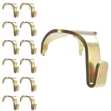 12 Pcs Molding Hooks for Picture Rails,Moulding Picture Rail Hangers Hooks for Art & Photos (Gold)
