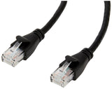 Amazon Basics RJ45 Cat 6 Ethernet Patch Cable, 1Gpbs Transfer Speed, Gold-Plated Connectors, 3 Foot - 10-Pack, Black, L6LLA010-C