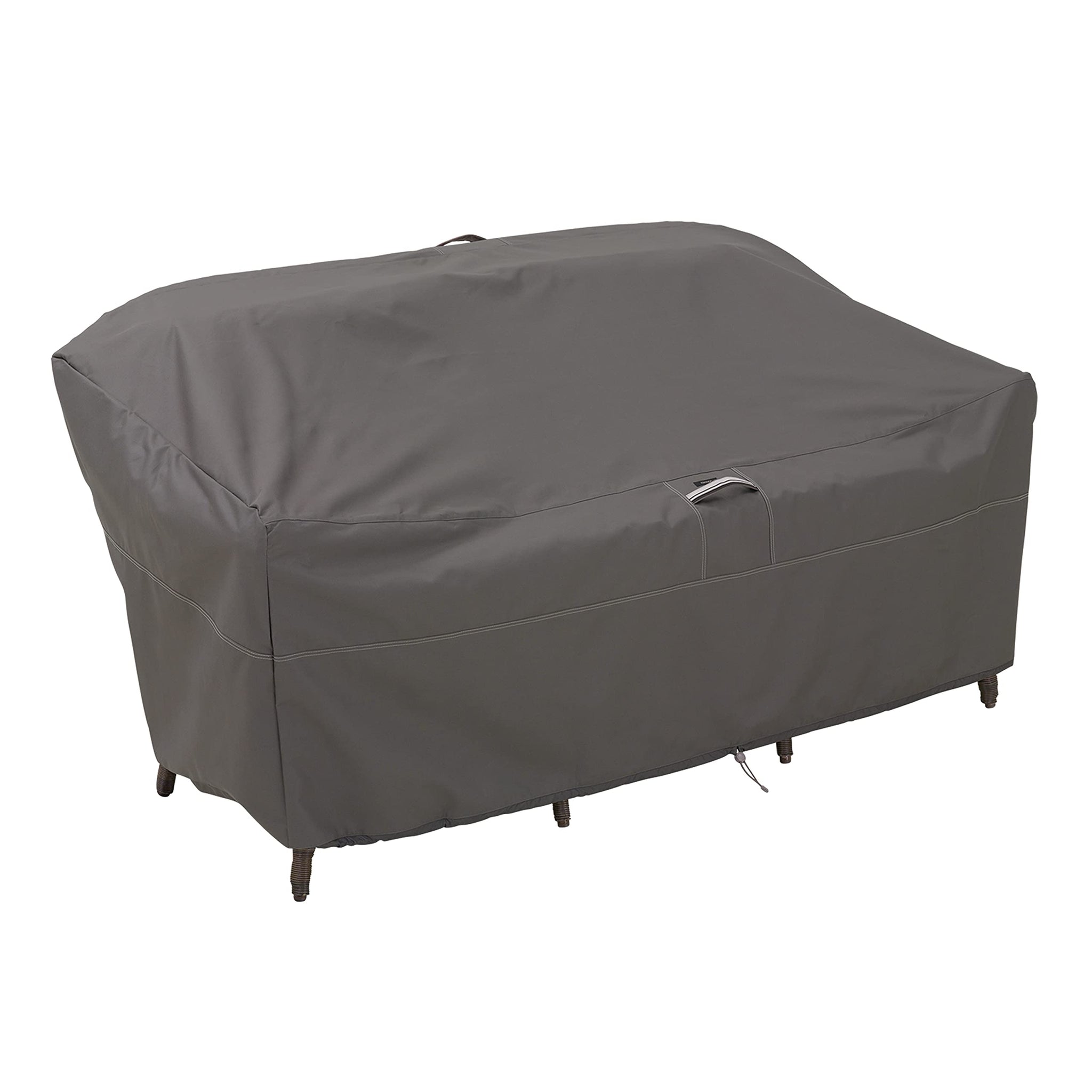 Classic Accessories Ravenna Water-Resistant 104 Inch Patio Sofaloveseat Cover, Patio Furniture Covers, Dark Taupe