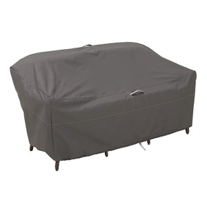 Classic Accessories Ravenna Water-Resistant 104 Inch Patio Sofaloveseat Cover, Patio Furniture Covers, Dark Taupe