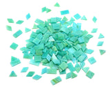 Lanyani 200 Pieces Glass Mosaic Tiles for Crafts,4 Shapes Mixed Colorful Tiffany Stained Glass Pieces,Square/Rectangle/Diamond/T