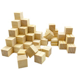 MUXGOA Wooden Cubes,Pack of 100 Unfinished Wood Blocks for Crafting,3/4inch Wood Square Blocks for Crafts Making & DIY Projects 
