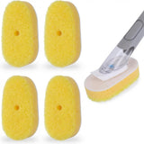 4Pack Dish Wand Sponge Refills for Scrub Daddy Dish Daddy (Yellow)