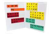 Foam Phonics Magnetic Foam Reading Tiles with Folding Magnetic Board Homeschool and Classroom Portable Magnetic Manipulative Se