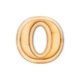 1 Pack Official Greek Wooden Letters for Crafts, Omicron - 2 Classic Font Double Layer Wooden Greek Letters - Precision Cut Natu