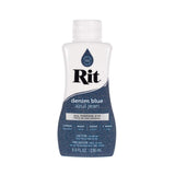 Rit Dye Liquid - Wide Selection of Colors - 8 Oz. (Denim Blue)