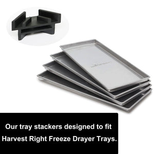 PIAOLGYI 12 Pcs Tray Stackers for Harvest Right Freeze Dryer Accessories Compatible with Harvest Right Trays,Black(ONLY Tray Sta