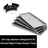 PIAOLGYI 12 Pcs Tray Stackers for Harvest Right Freeze Dryer Accessories Compatible with Harvest Right Trays,Black(ONLY Tray Sta
