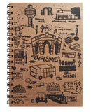 inr Artist WIRO Theme FD Sketch Book A4 Size (29.7 cm x 21.0 cm) 140 GSM (50 Sheets/100 Pages) Stitched Drawing Notebook