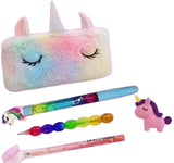 ECLET Unicorn Stationery Set 5 Pc Theme Combo | Cute School Supplies for Kids Girls Boys | Fun Writing & Study Gift Stationery K