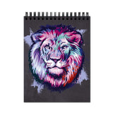 Vprint Lion Spiral Wiro Unruled Blank Pages Notebook Diary Journal Drawing Book Black Paper A4 (Size 8X11)