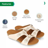 Ortho Joy Doctor Slipper For Women Fancy || Orthopedic Women'S Slipper || Comfortable Regular Wear Slippers For Women,White,3,B0C3VQ7ZL4