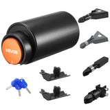 VEVOR Trailer Lock, Fits 2 & 2-5/16-Inch Bulldog Trailer Couplers, Heavy Duty Hitch Lock with 3 Keys Secures Security Chains, Co