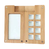 HEAVENGLOW Portable Watercolor Palette Empty Wood 8 Grids Travel Watercolor Palette Box No ClipCrafts|Art Supplies|Painting Supp