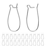 BEADNOVA Kidney Earring Hook 120pcs Stainless Steel Kidney Ear Wires Earwire Hook for Jewelry Making Earring DIY Making (39mm, 1