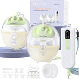 Hands Free Breast Pump K3,Portable Breastfeeding Pumps with Modes & 9 Levels,3 Fine-Tuned Rhythms,Leak-Proof & Low Noise Double 
