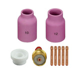 RIVERWELD TIG Gas Lens Collet Bodies 45V64 10N24 3/32 Jumbo Large Diameter Alumina Nozzle Ceramic Cup 53N87 12# 3/4, 53N88 10# 5