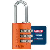 ABUS 145/20 Combination Padlock - Orange