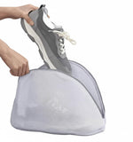 Shoe Washing Machine Bag For Washer & Dryer Reusable 360 Protective Laundry Bag With Invisible Side Zipper & Soft Bumper Frame