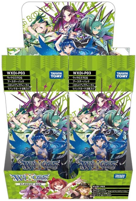 Takara Tomy Tkrwxdip03 Wixoss Trading Standup Diva Booster Card Game - Pack Of 20