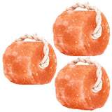 Glowyn Pink Himalayan Pink Salt Lick Pack of 3 (6lbs Each Block)- Mineral Salt Block on Rope 100% Organic Pink Salt Block for Ho