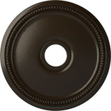 Ekena Millwork CM18DISHF Diane Ceiling Medallion, 18OD x 3 5/8ID x 1 1/8P (Fits Canopies up to 5 3/8), Hand-Painted Stone Hearth