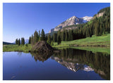 Gothic Mountain And Beaver Lodge, Near Crested Butte, Colorado-Paper Art-42,,X32,,