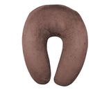 Kozdiko Orthopaedic Velvet Memory Foam Car U Shaped Brown Travel Neck Rest Cushion Pillow 1 Pcs For Tata H5X