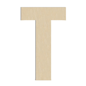 Hilaza 17 Inch Large Wooden Letter T, 1/4 In Thick Big Wood Letter For ...