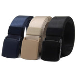 Aadikart Nylon Fabric Rachet Belt For Men | Formal/Casual (BlackBlueBeige)