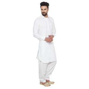 Sojanya (Since 1958 Men'S Pathani Kurta Salwar - A Tradition Of Quality White 2Xl