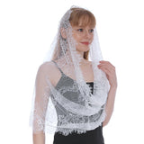 Palay Lace Mantilla Veil For Women, Church Prayer Scarf, Net Covering