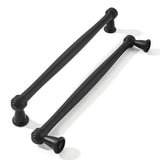 khtumeware 10 Pack 8 Inch(203mm) Matte Black Cabinet Pulls, Black Kitchen Cabinet Handles Kitchen Cabinet Hardware for Cupboard 