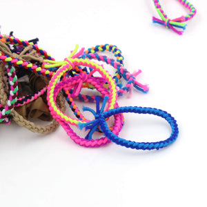 Braided Elastic Hair Ties Hair Ropes Rubber Bands Ponytail Holder Thick Thin Hair Scrunchies Accessories for Women Girls (Random