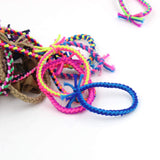 Braided Elastic Hair Ties Hair Ropes Rubber Bands Ponytail Holder Thick Thin Hair Scrunchies Accessories for Women Girls (Random