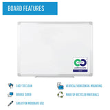 Earth Melamine Dry-Erase Board Double-Sided