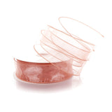 Ribbon Traditions 1.5 Wired Sheer Organza Ribbon Dusty Rose 10 Yards