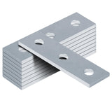 heneng 9 Pcs 3 Hole Splice Plates for 1-5/8 Strut Channel, Hole Spacing 1-7/8, Flat Plate Fitting, 1/4 Thick