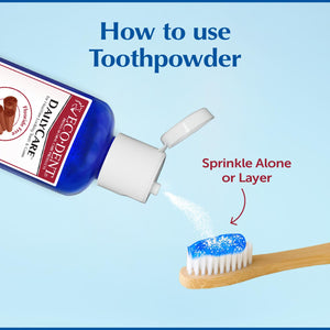Eco-Dent DailyCare Baking Soda Toothpowder, Cinnamon - Fluoride-Free Toothpaste Powder, SLS-Free Tooth Powder with Baking Soda,