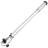 Powerbuilt Dual Drive Torque Wrench, 3/8 and 1/2 Inch Drives, 10ft Lbs, 19-inches Long, 10-150 Feet Range, Micrometer Style Torq