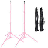 EMART 7 Ft Light Stand for Photography, Portable Photo Video Tripod Stand, 2 Pack Lighting Stand with Carry Case for Speedlight,