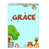 Funcart Customized Drawing File For Office/School Animal Theme Personalized Name 100 Gsm Paper 7.5 * 11 Inches Digital 