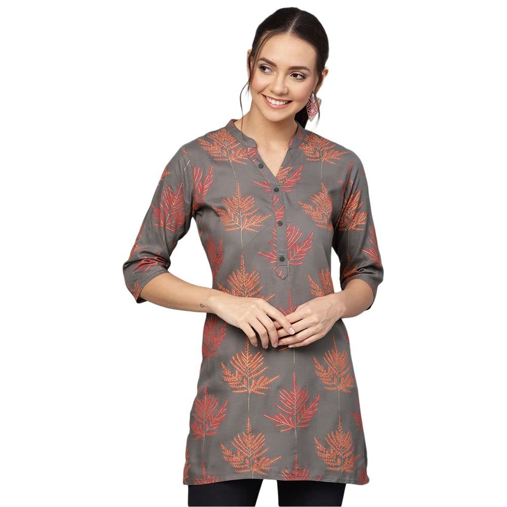 anubhutee Women's Rayon Regular Straight Kurti