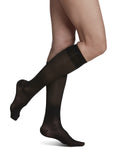 SIGVARIS Womens Sheer Fashion Closed Toe Calf Height 1520mmHg Weight Compression Hose Lightweight & Breathable in Soft Str