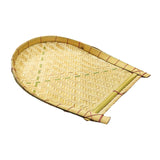HiTechMart Bengal Handicrafts Bamboo Kulo Tray Handmade Bamboo Soop/Basket for Puja, Storage & Decor  (18 x 14 inch)