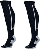 Pro Gym Knee High Cotton Sports Socks For Men And Women Multicolor (Black)