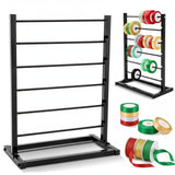 Menkxi 6 Tier Metal Ribbon Holder Organizer Rack Christmas Ribbon Rack Display Shelf Spool Holder Storage Organizer for Sewing C