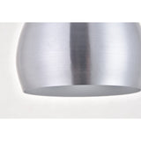 Living District Nora 1-Light Mid-Century Aluminum Pendant In Burnished Nickel