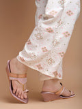 Shoetopia Women'S Slip-On Sandal,Rose-gold,8,B0DCSNGNXC